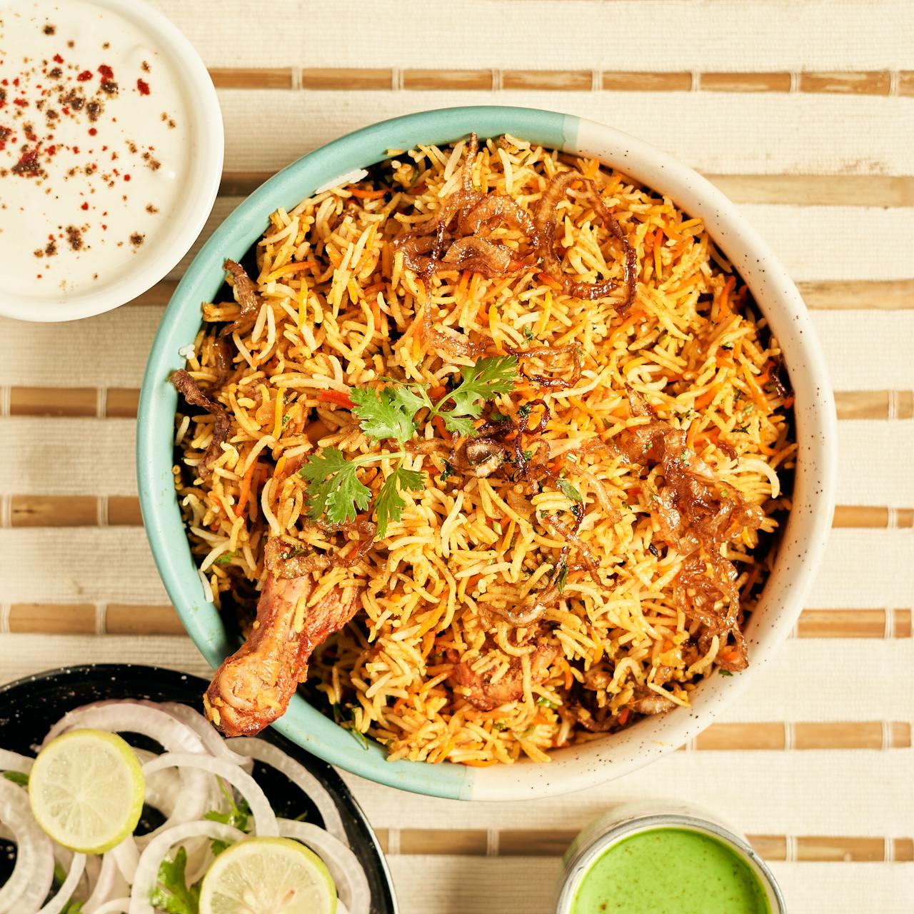 African cuisine plate with suya, jollof and stew